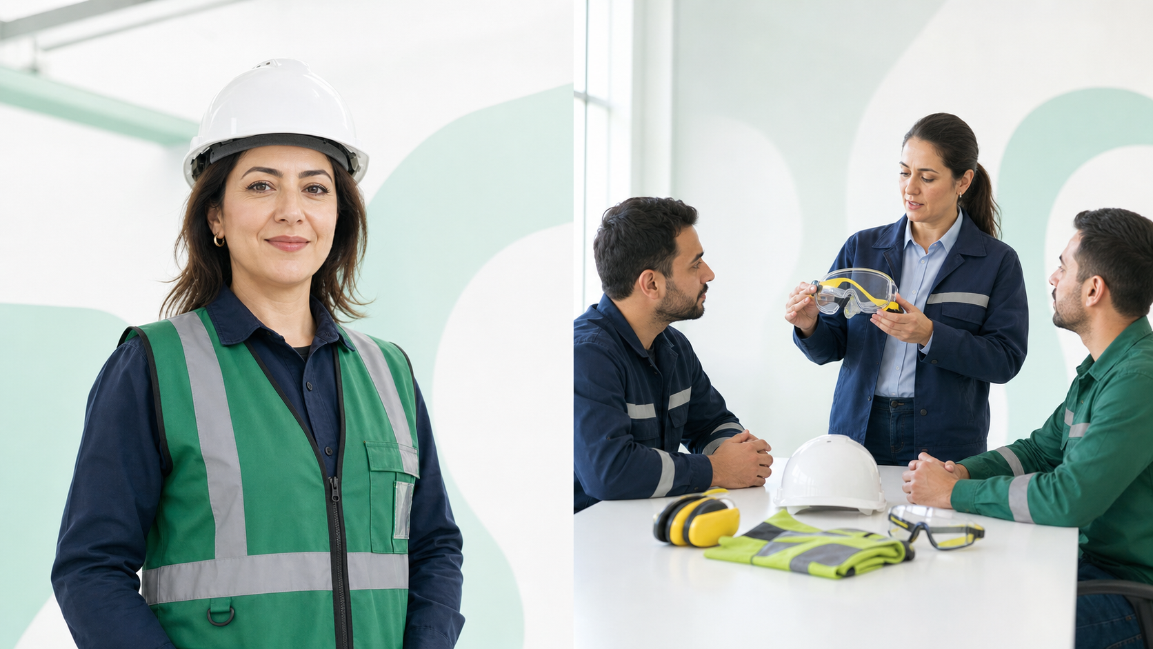 Kişisel koruyucu donanım eğitimi alan çalışanlar